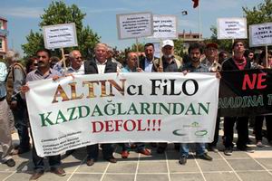  Altın Arama Ve İşletme Faaliyetleri Protesto Edildi  