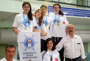  Çanakkale Yüzücüleri Türkiye Şampiyonu Oldu 
