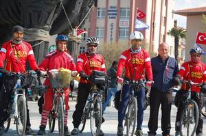  5 Günde Bisikletleri İle Antalyadan Çanakkaleye 5 Geldiler 