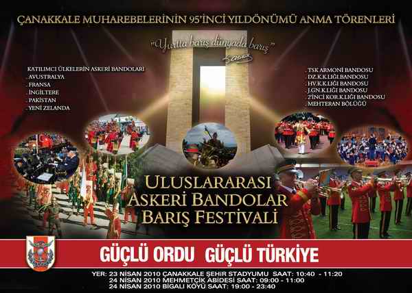  Çanakkale’de “Uluslararası Askeri Bandolar Barış Festivali” Hazırlığı 