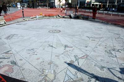  Kordon Boyuna Mozaik Piri Reis Haritası Yapılıyor 