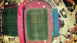 Çanakkale 18 Mart Stadyumu'nun Havadan Çekilen Fotoğrafı