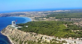 Çanakkale Şehitler Abidesi'nin Havadan Görünümü