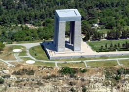 Çanakkale Şehitler Abidesi'nin Havadan Görünümü