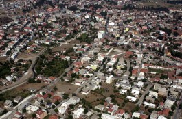 Bayramiç İlçe Merkezinin Havadan Görünümü