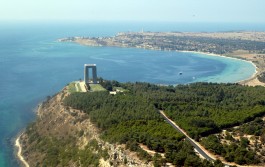 Çanakkale Şehitler Abidesi'nin Havadan Görünümü