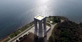 Çanakkale Şehitler Abidesi'nin Havadan Görünümü