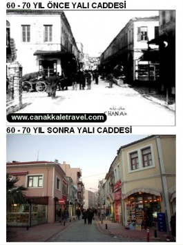 60-70 Yıl Önce ve Sonra Yalı Caddesi