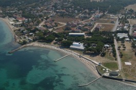 Çanakkale'nin Şirin Tatil Bölgesi Güzelyalı'nin Havadan Görünümü