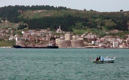 Kilitbahir ve Kilitbahir Kalesi'nin Denizden Görünümü