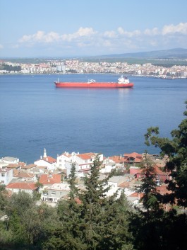 Kilitbahir ve Karşı Yakada Çanakkale'nin Görünümü