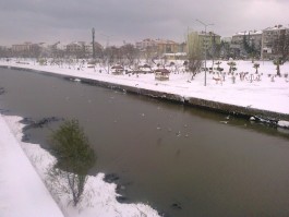 Kış Mevsiminde Sarıçay'ın Görünümü