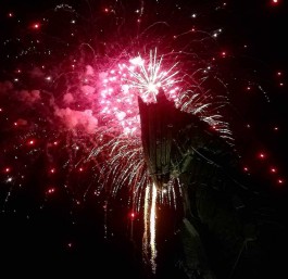 Çanakkale Kordon Boyundaki Ünlü Troy Atı'nın Gece Görüntüsü