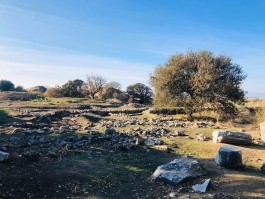 Troia Antik Kenti'ndeki Tarihi Kalıntılardan Genel Görünüm