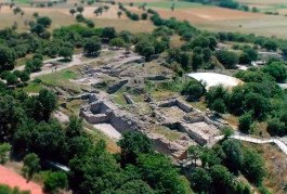 Troia Antik Kenti'nin Havadan Görünümü