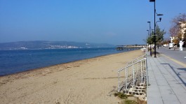 Mavi Bayraklı Çanakkale Yeni Kordondaki Barış Plajı