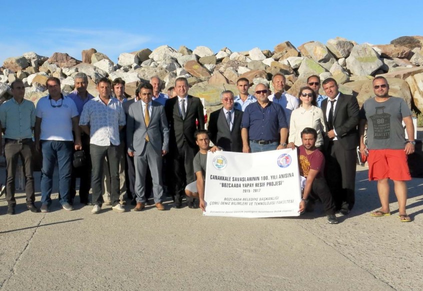  Bozcaada’da Yapay Resif Projesi Start Aldı 