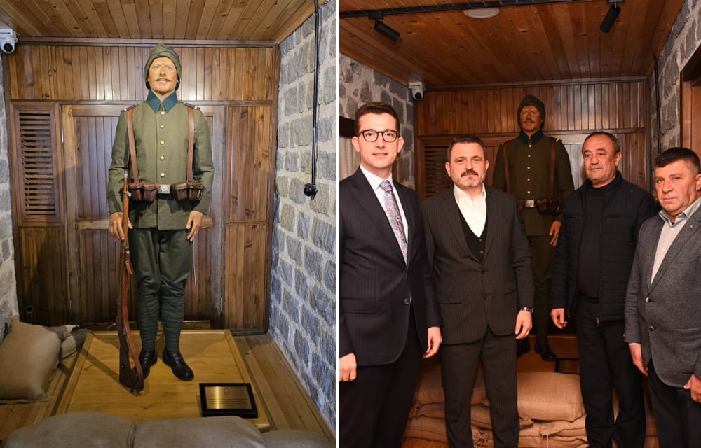  Çanakkale Kahramanı Ezineli Yahya Çavuş'un Balmumu Heykeli Yapıldı 