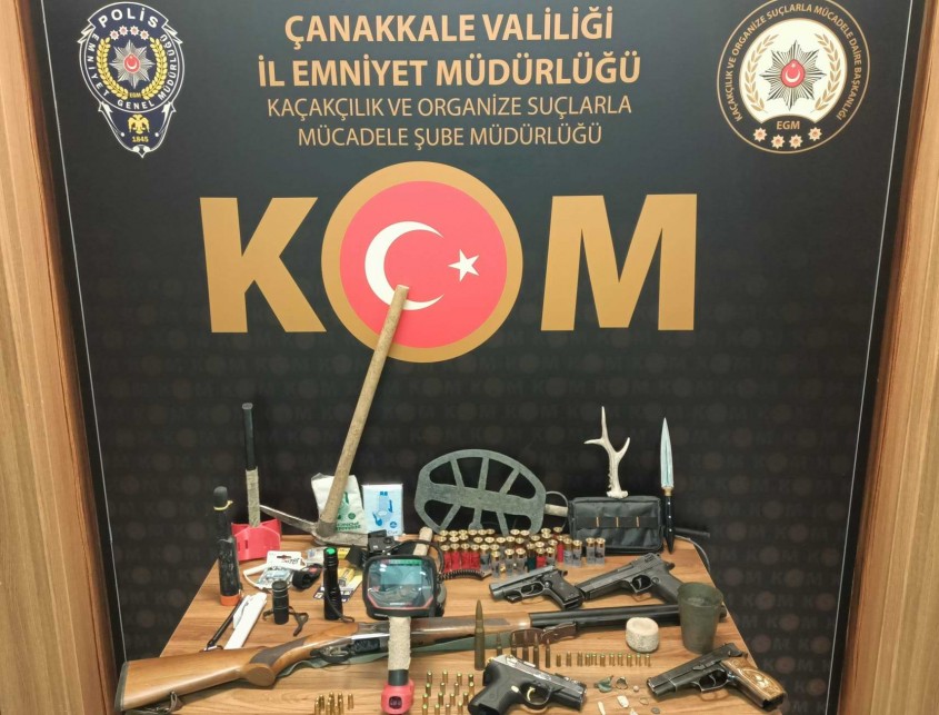  Çanakkale’de Tarihi Eser Operasyonu 