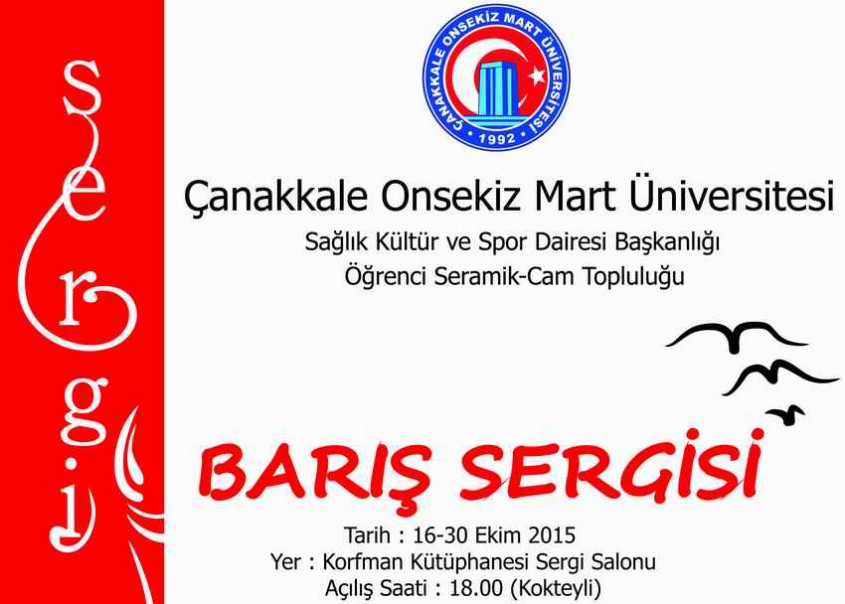  ÇOMÜ Seramik-Cam Topluluğu “BARIŞ” Konulu Sergi Açacak 