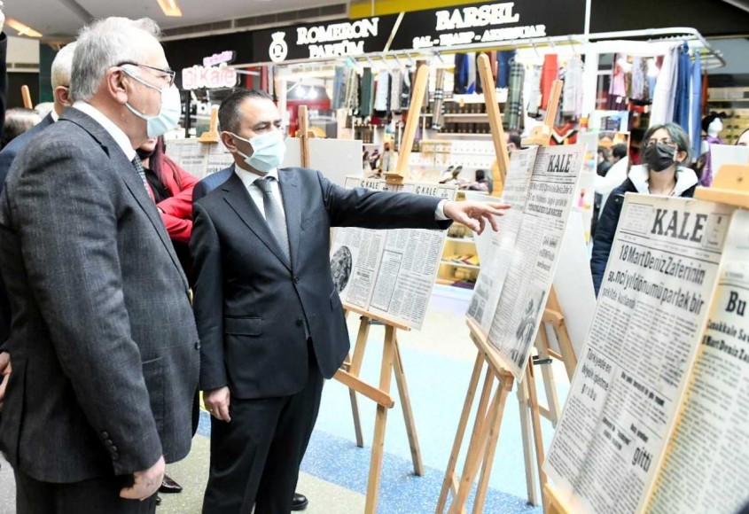  “Dünden Bugüne Yerel Basında 18 Mart Zaferi Sergisi” Açıldı 