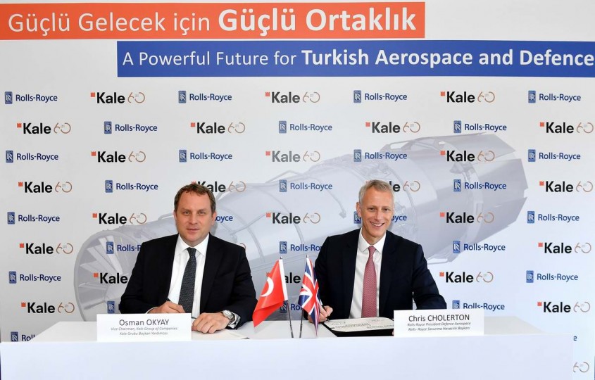  Kale Grubu Rolls-Royce İle Birlikte Uçak Motoru Üretecek 