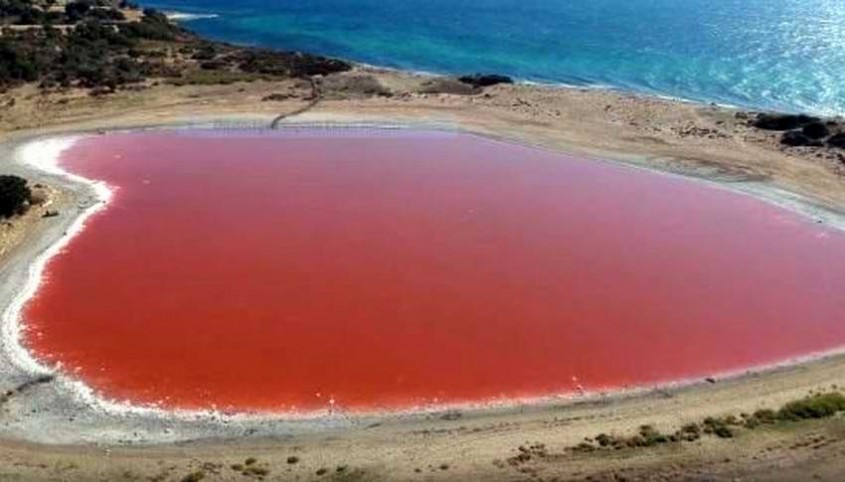  Kalp Şeklindeki Pembe Göl Yeni Bir Çekim Noktası Olmaya Aday 