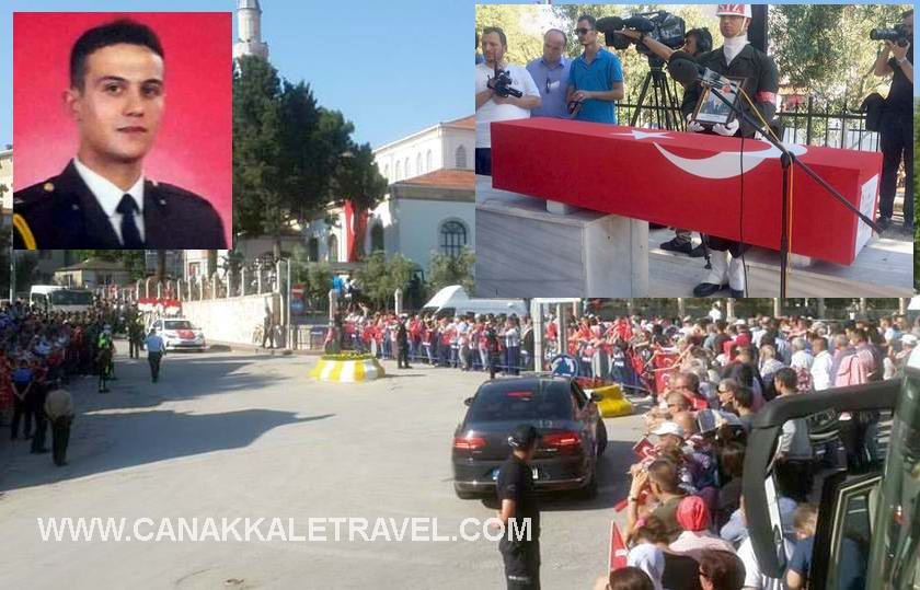  Çanakkale Şehidini Son Yolculuğuna Uğurladı 