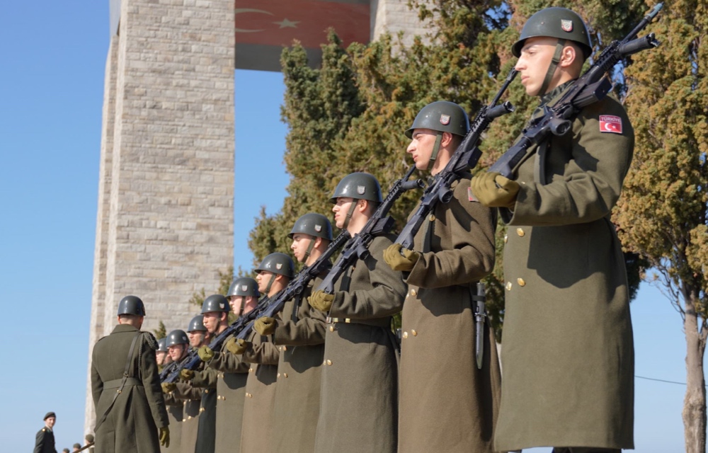  Şehitler Abidesi'nde 18 Mart Tören Provası Yapıldı 