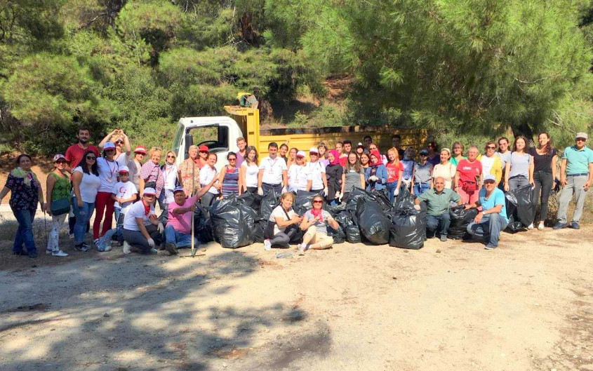  Tabyalarda 1 Kamyon Çöp Topladılar 